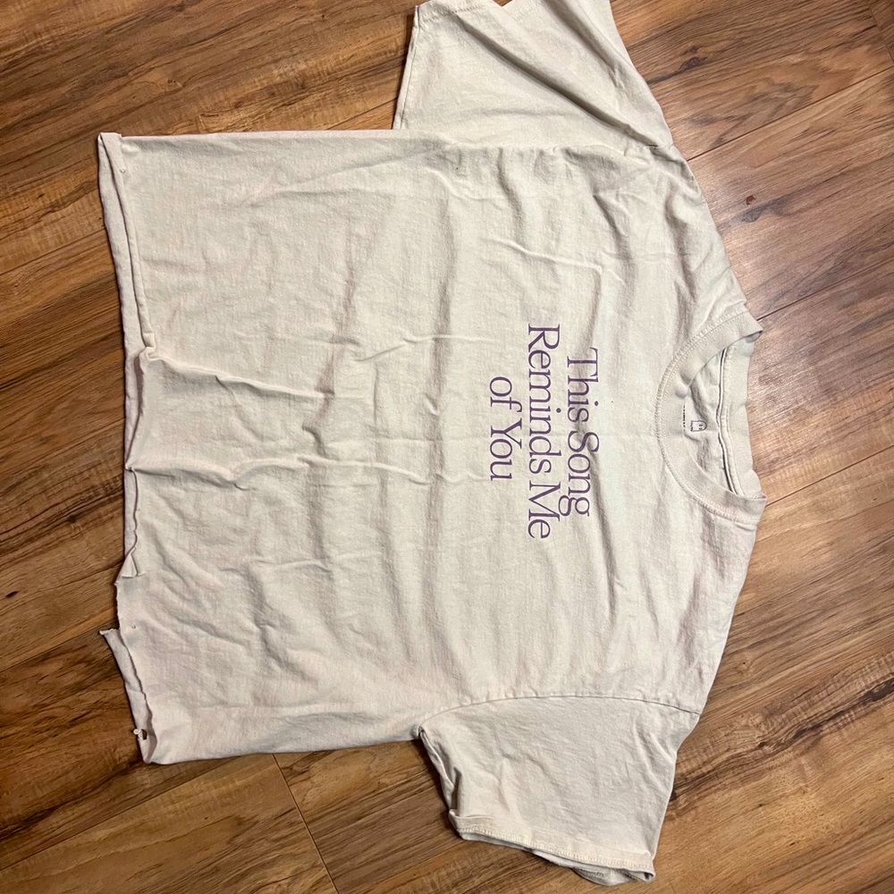 Lonely Ghost Cropped “This Song Reminds Me Of You” | XL | unisex | cotton